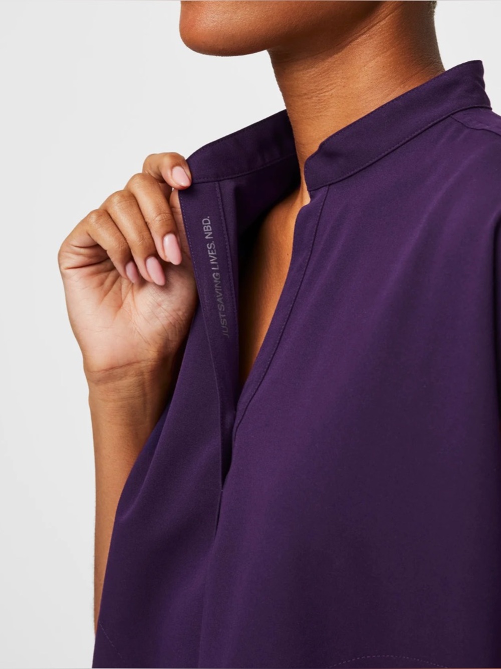 FIGS PURPLE JAM RAFAELA OVERSIZED TOP - Picture 5 of 14
